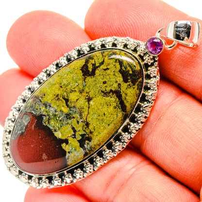 Dragon's Blood Stone Pendants handcrafted by Ana Silver Co - PD30952