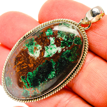 Malachite Pendants handcrafted by Ana Silver Co - PD30953