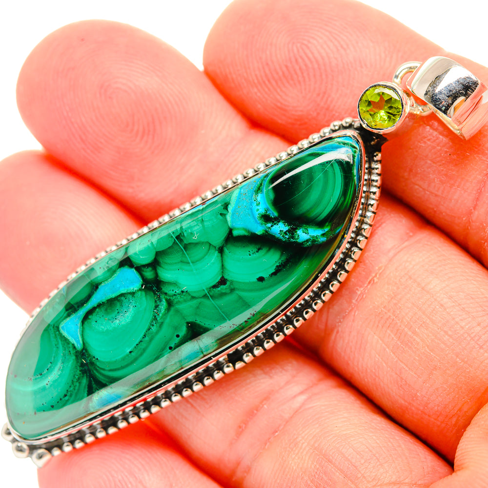 Malachite Pendants handcrafted by Ana Silver Co - PD30955