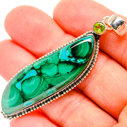 Malachite Pendants handcrafted by Ana Silver Co - PD30955