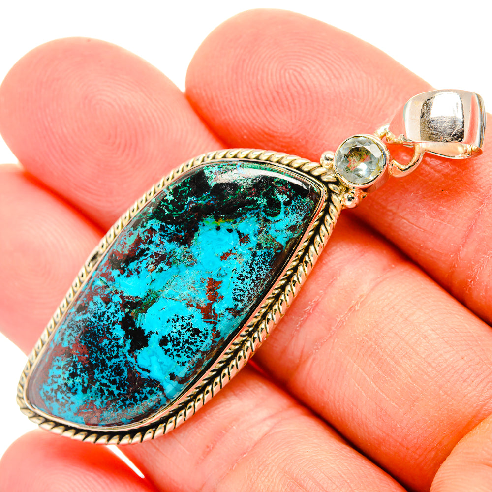 Shattuckite Pendants handcrafted by Ana Silver Co - PD30957