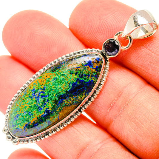 Azurite Pendants handcrafted by Ana Silver Co - PD30964