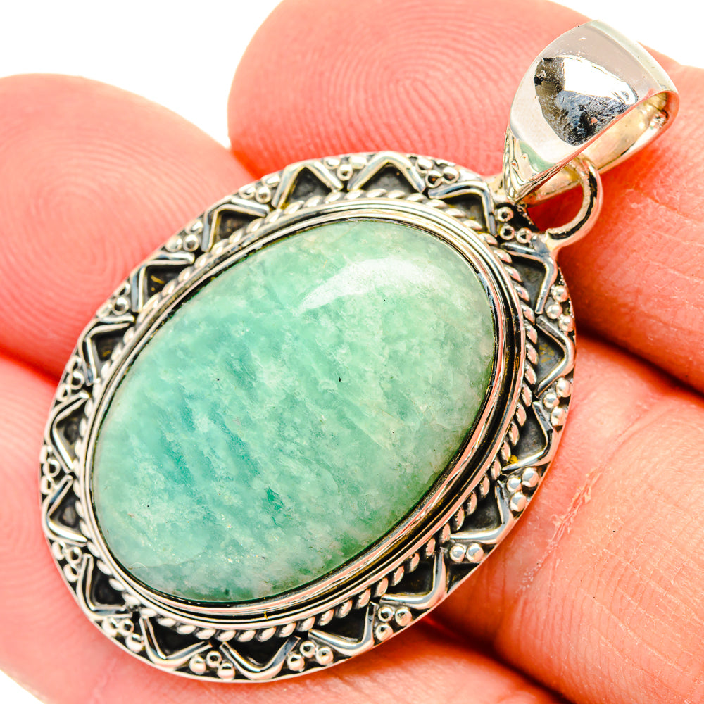 Amazonite Pendants handcrafted by Ana Silver Co - PD30969