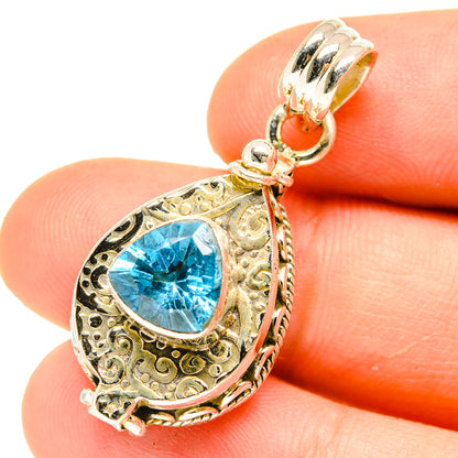 Blue Topaz Pendants handcrafted by Ana Silver Co - PD3097