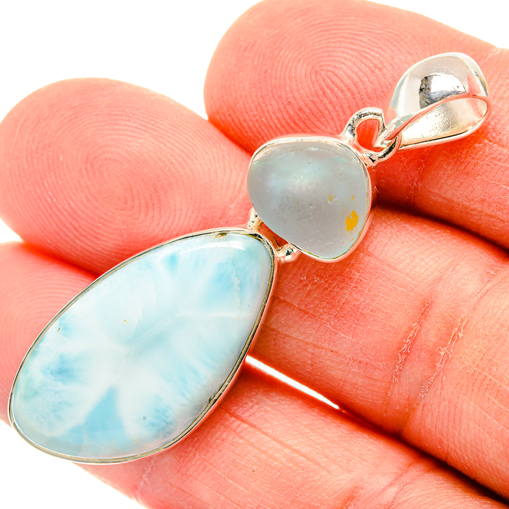 Larimar Pendants handcrafted by Ana Silver Co - PD30975