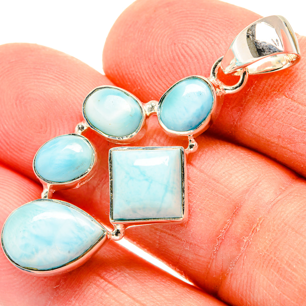 Larimar Pendants handcrafted by Ana Silver Co - PD30988