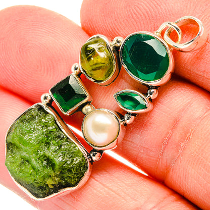 Chrome Diopside Pendants handcrafted by Ana Silver Co - PD30992