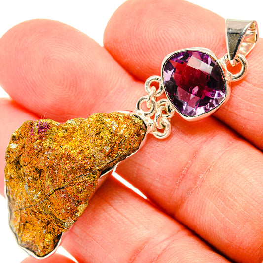 Titanium Druzy Pendants handcrafted by Ana Silver Co - PD30994