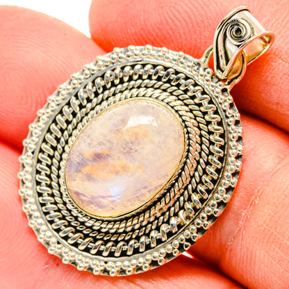 Rainbow Moonstone Pendants handcrafted by Ana Silver Co - PD31000