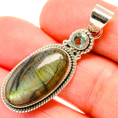 Labradorite Pendants handcrafted by Ana Silver Co - PD31002