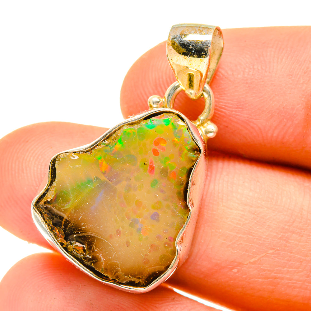 Ethiopian Opal Pendants handcrafted by Ana Silver Co - PD3101