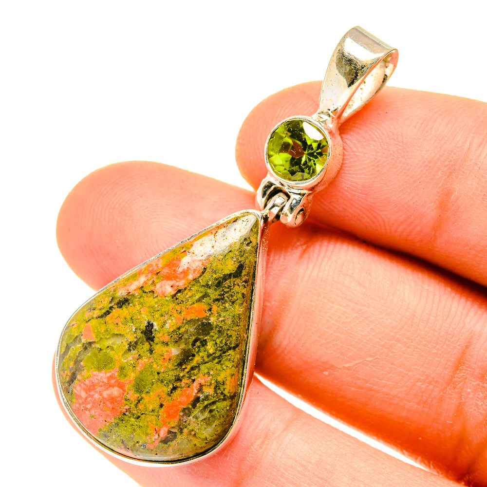 Unakite Pendants handcrafted by Ana Silver Co - PD3102