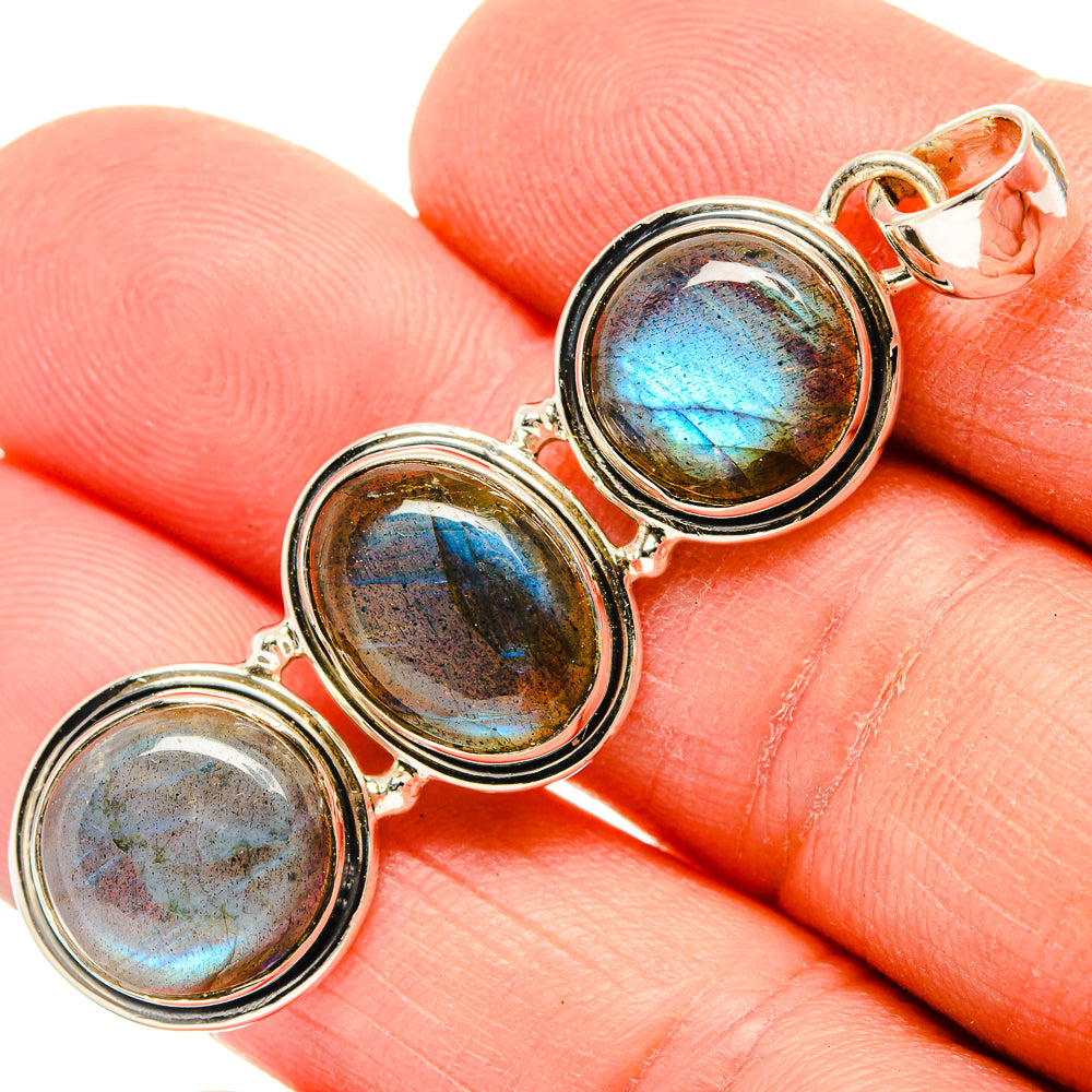 Labradorite Pendants handcrafted by Ana Silver Co - PD31020