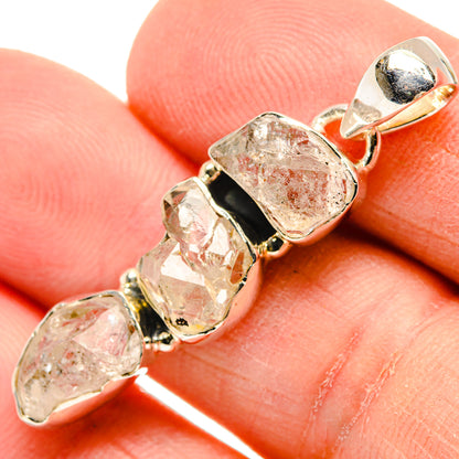 Herkimer Diamond Pendants handcrafted by Ana Silver Co - PD31028