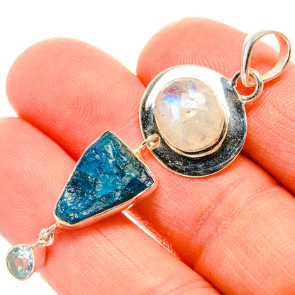 Rainbow Moonstone Pendants handcrafted by Ana Silver Co - PD31030