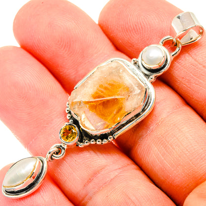 Citrine Pendants handcrafted by Ana Silver Co - PD31031
