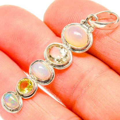 Ethiopian Opal Pendants handcrafted by Ana Silver Co - PD31033