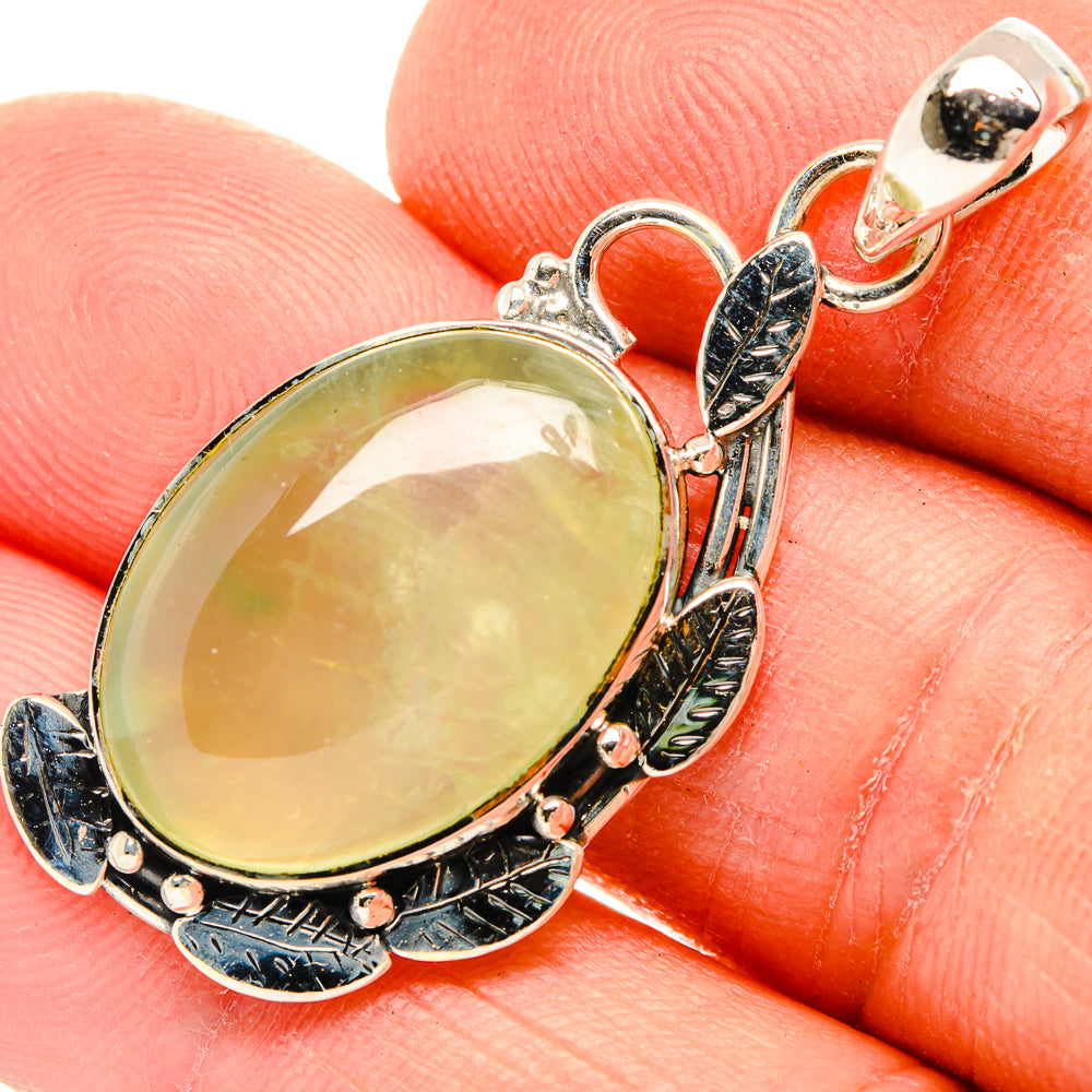 Prehnite Pendants handcrafted by Ana Silver Co - PD31035