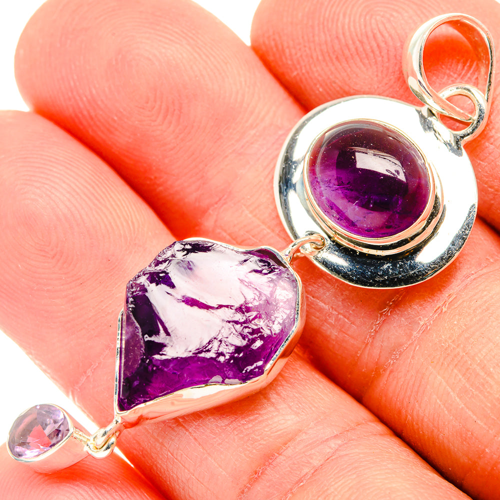 Amethyst Pendants handcrafted by Ana Silver Co - PD31038