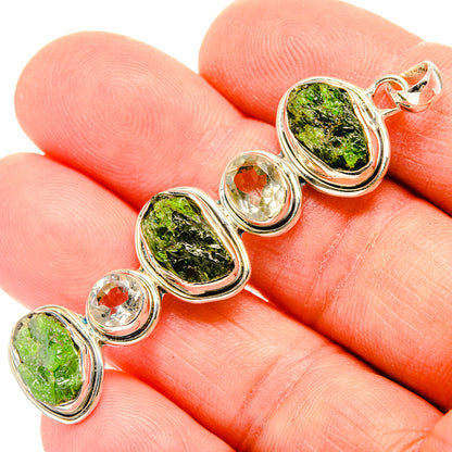 Chrome Diopside Pendants handcrafted by Ana Silver Co - PD31041