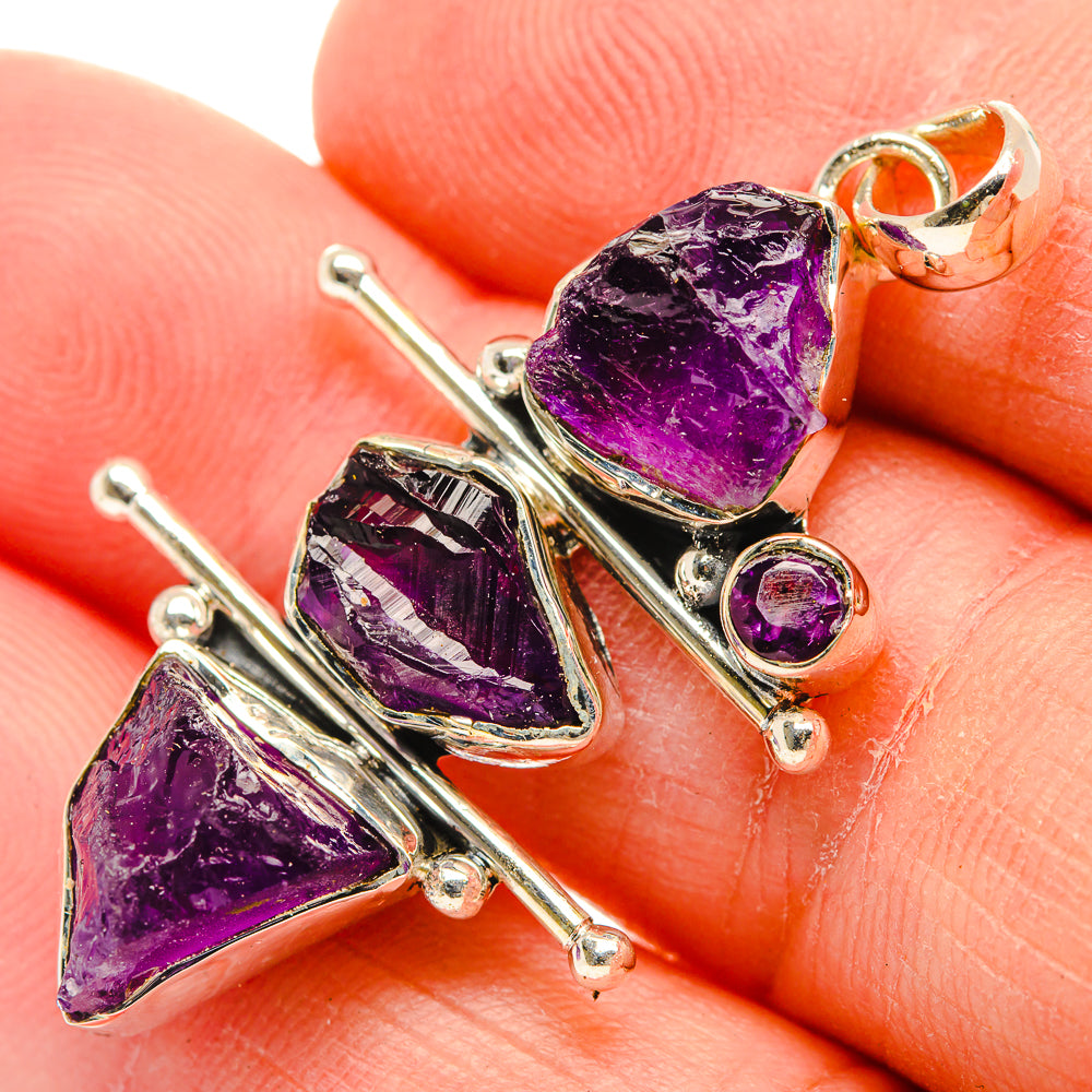 Amethyst Pendants handcrafted by Ana Silver Co - PD31050