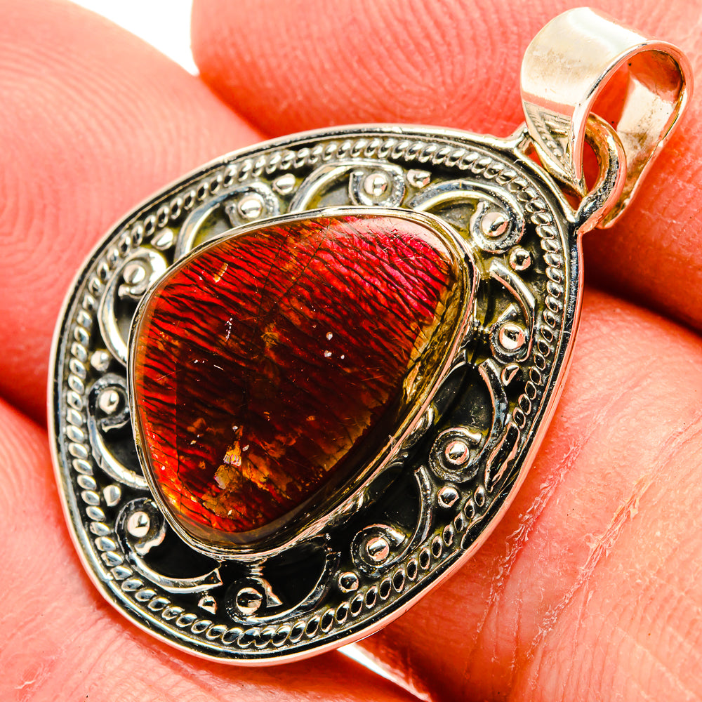 Ammolite Pendants handcrafted by Ana Silver Co - PD31053
