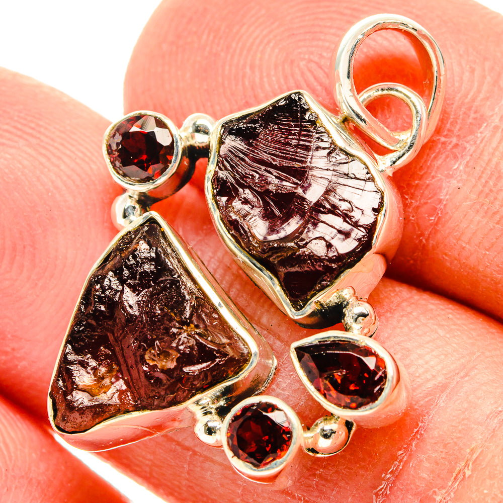 Garnet Pendants handcrafted by Ana Silver Co - PD31055