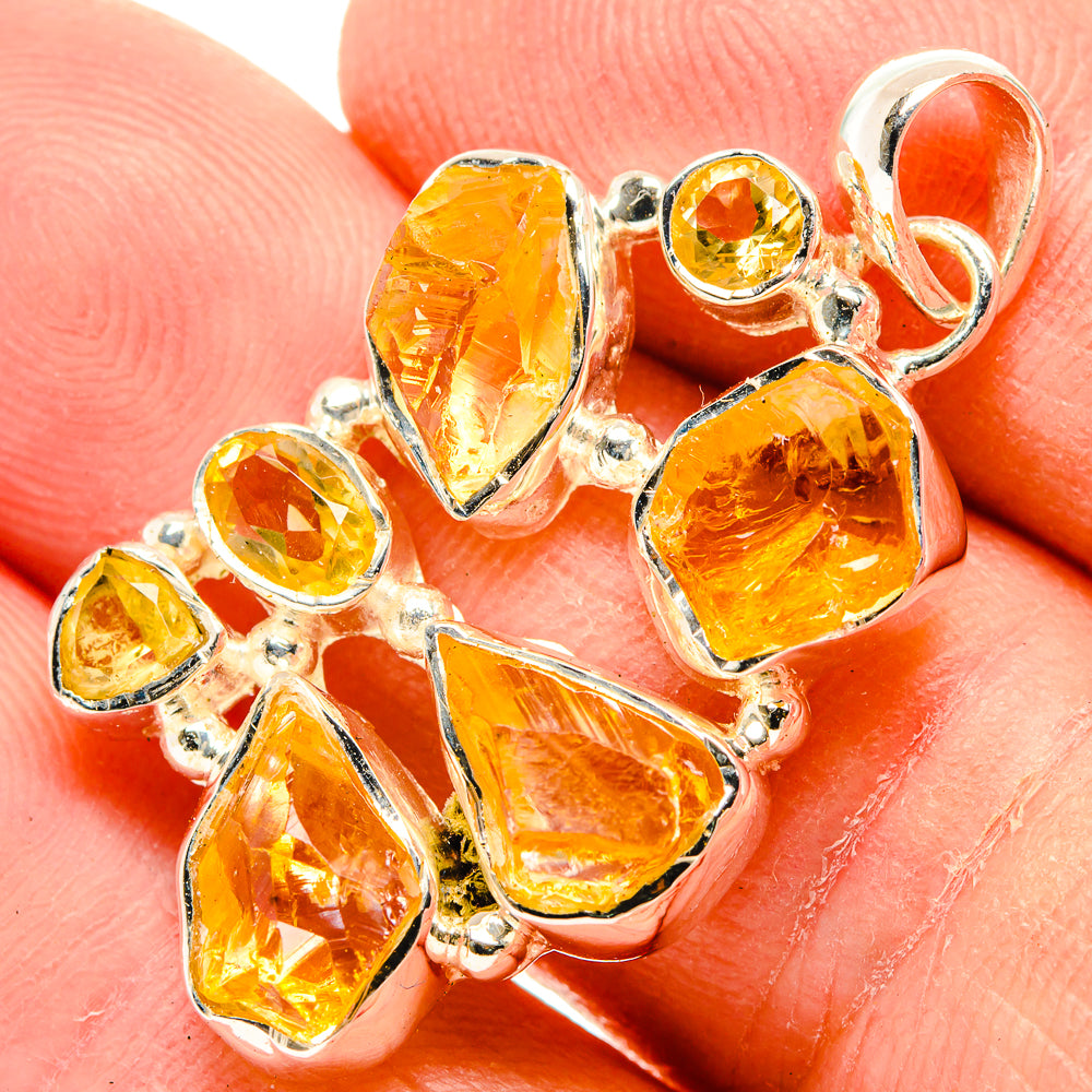 Citrine Pendants handcrafted by Ana Silver Co - PD31062