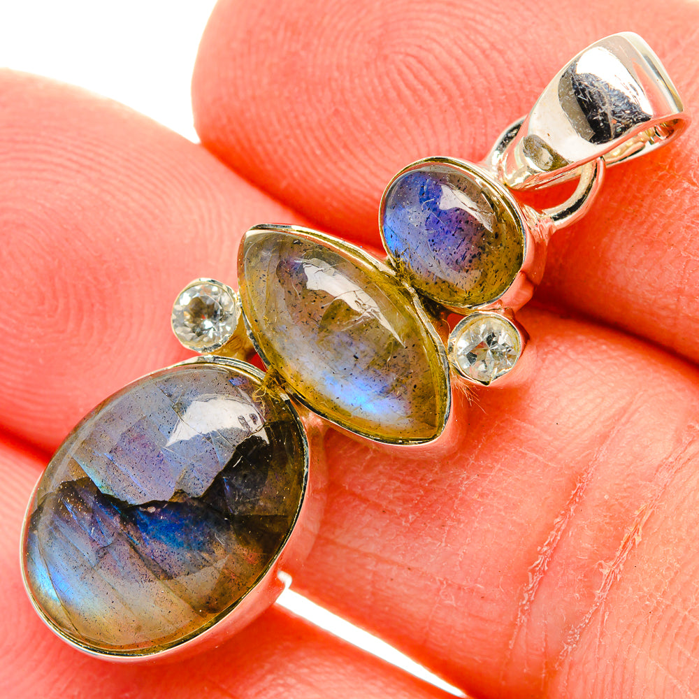 Labradorite Pendants handcrafted by Ana Silver Co - PD31072