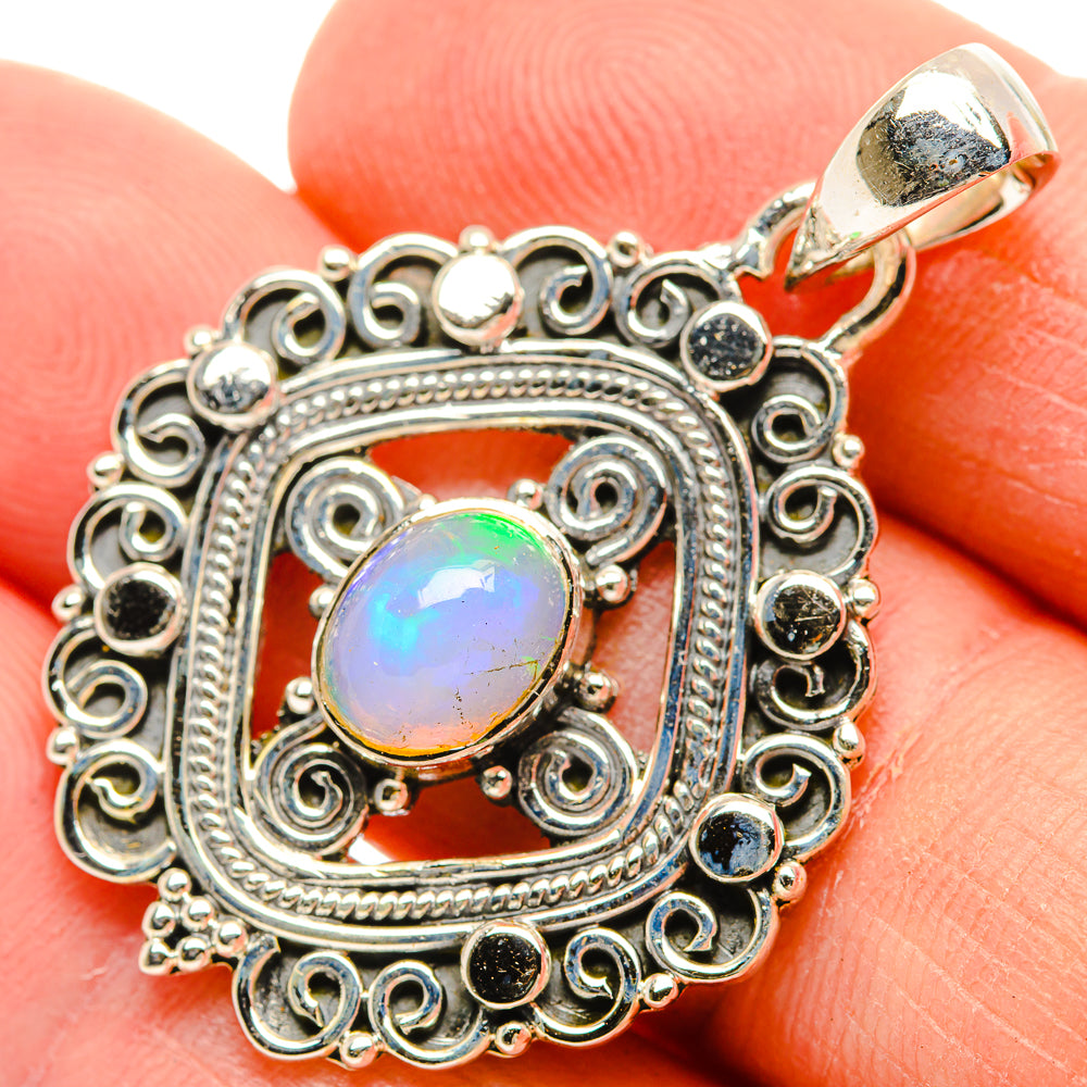 Ethiopian Opal Pendants handcrafted by Ana Silver Co - PD31077