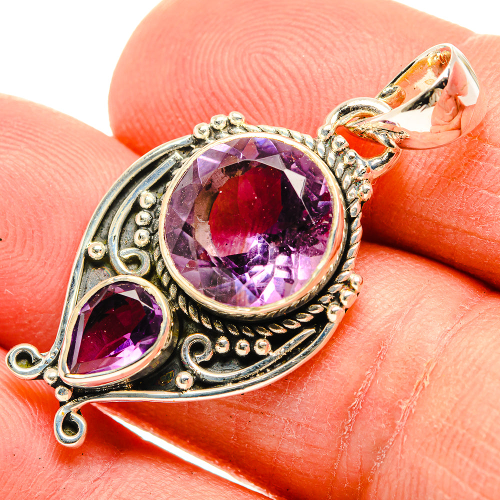 Amethyst Pendants handcrafted by Ana Silver Co - PD31081