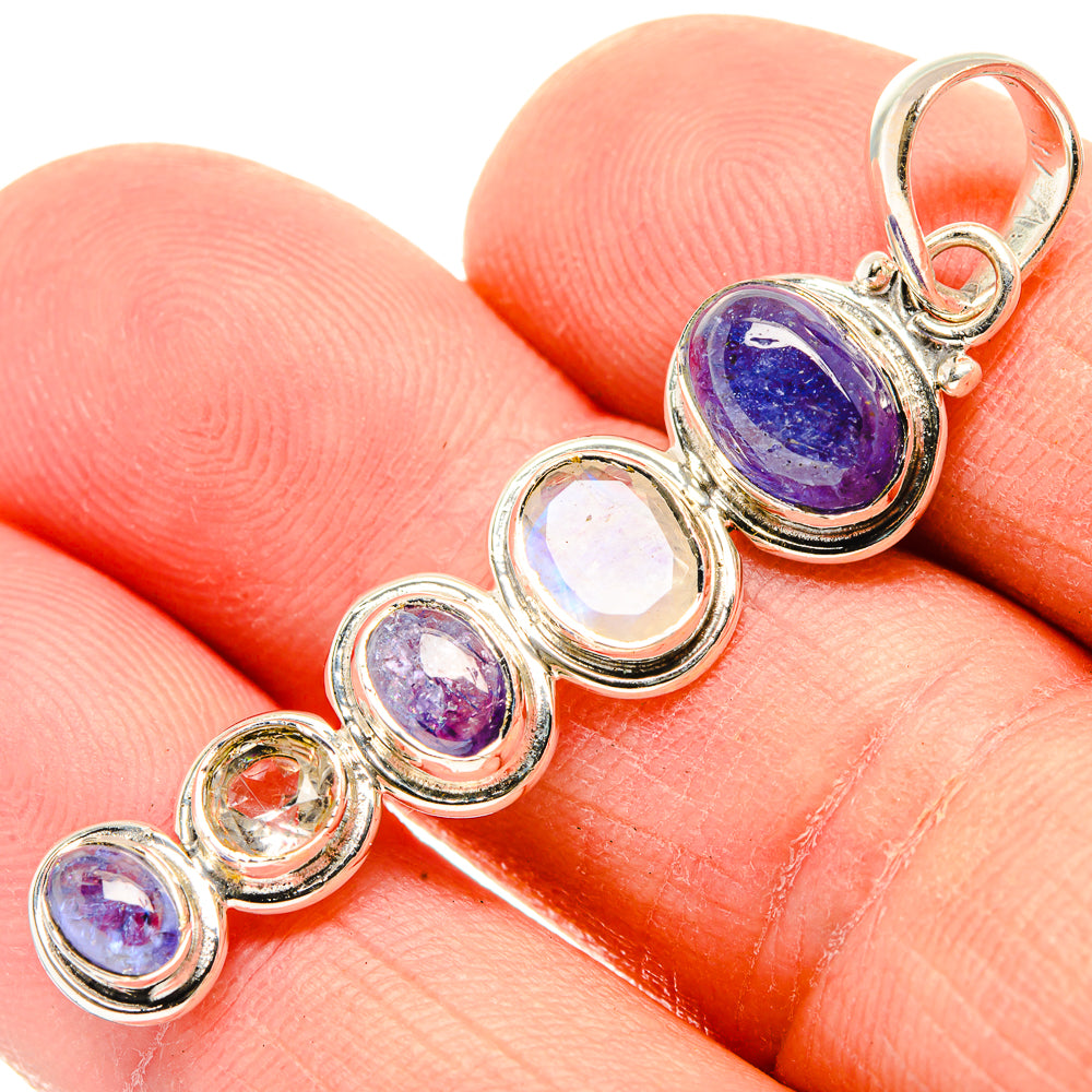 Tanzanite Pendants handcrafted by Ana Silver Co - PD31090