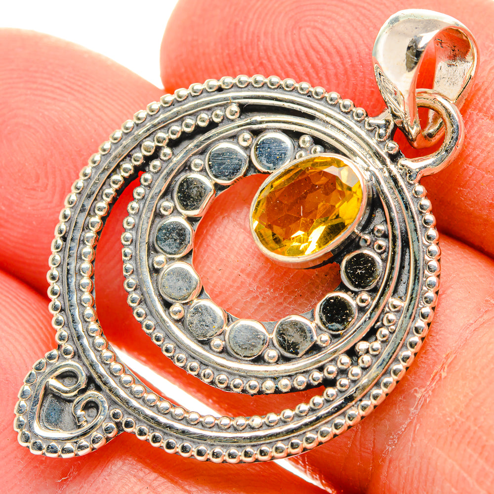 Citrine Pendants handcrafted by Ana Silver Co - PD31100