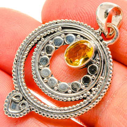 Citrine Pendants handcrafted by Ana Silver Co - PD31100