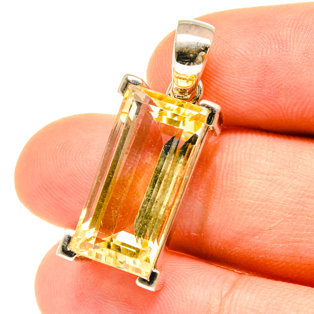 Citrine Pendants handcrafted by Ana Silver Co - PD3111