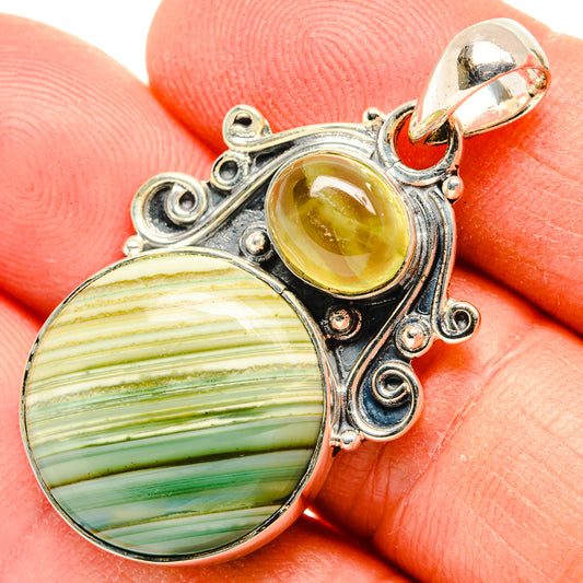 Green Jasper Pendants handcrafted by Ana Silver Co - PD31114