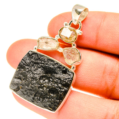 Tektite Pendants handcrafted by Ana Silver Co - PD3112