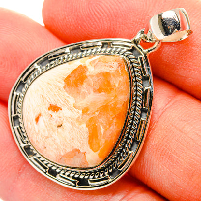 Scolecite Pendants handcrafted by Ana Silver Co - PD31125