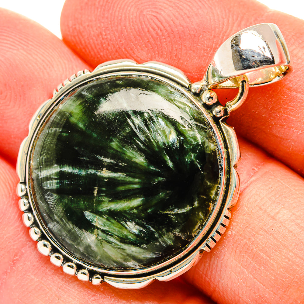 Seraphinite Pendants handcrafted by Ana Silver Co - PD31131