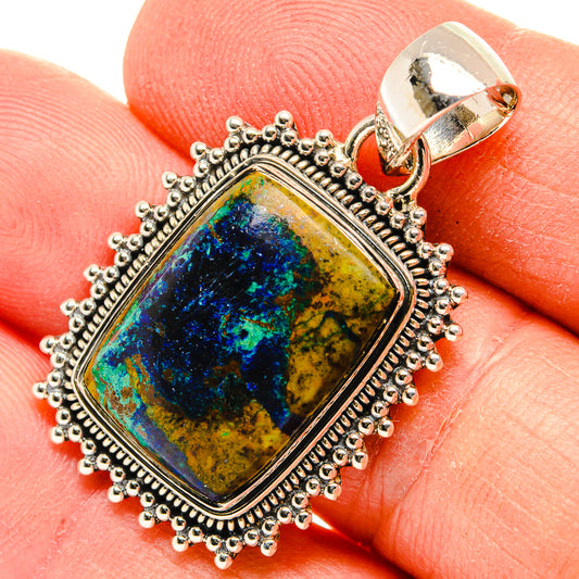 Azurite Pendants handcrafted by Ana Silver Co - PD31137
