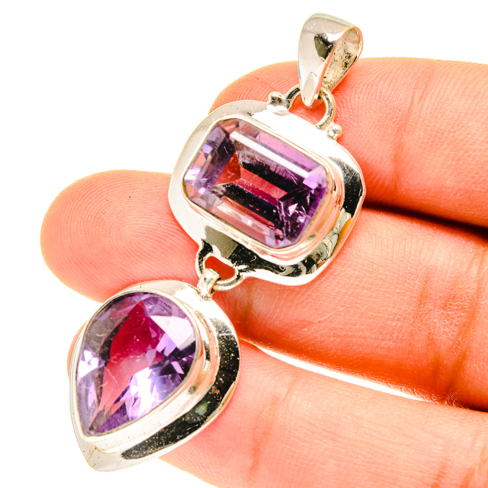 Amethyst Pendants handcrafted by Ana Silver Co - PD3114