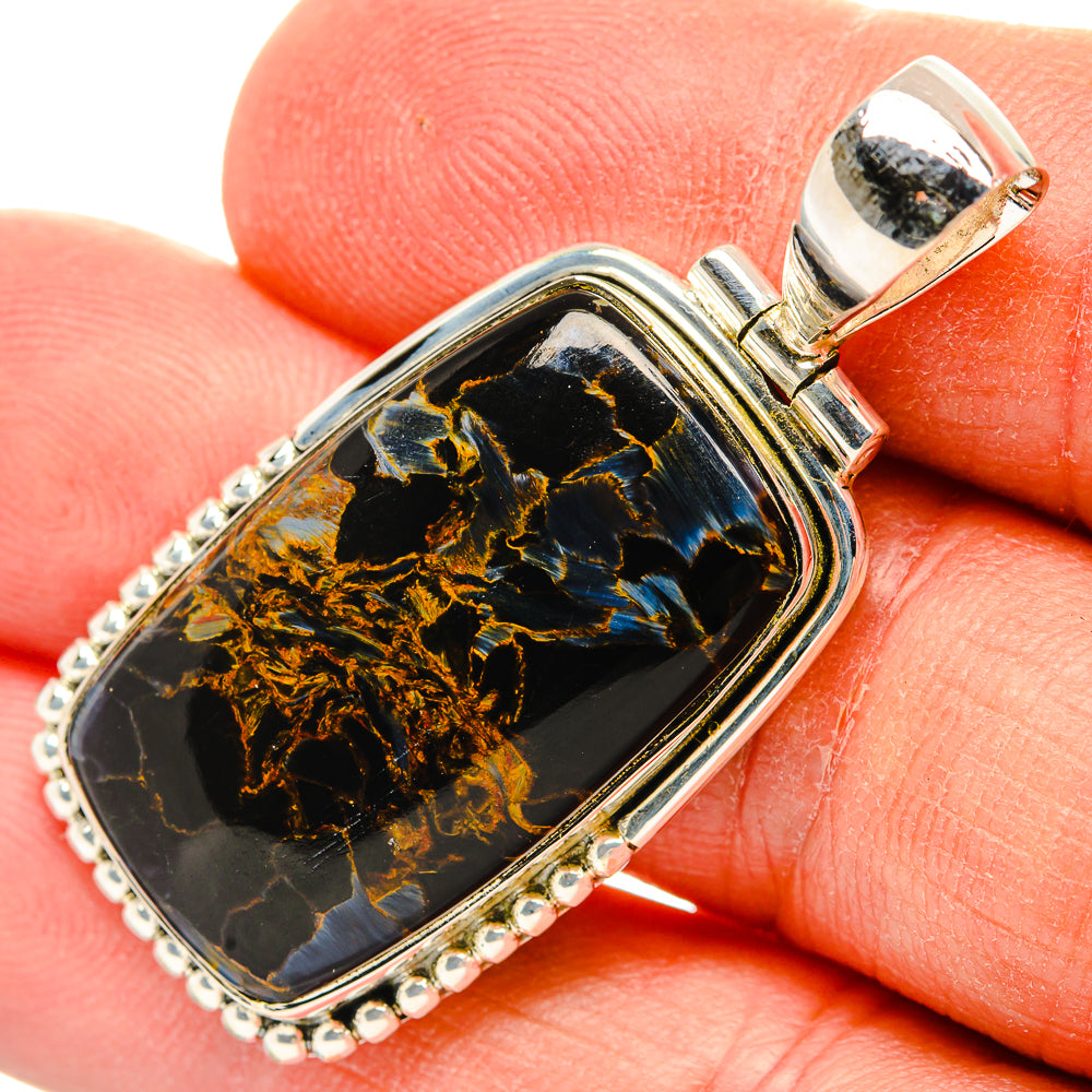 Pietersite Pendants handcrafted by Ana Silver Co - PD31144