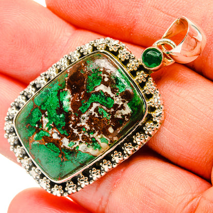 Malachite Pendants handcrafted by Ana Silver Co - PD31145