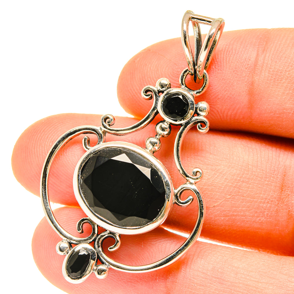 Black Onyx Pendants handcrafted by Ana Silver Co - PD3115