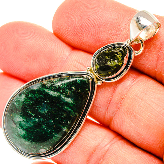 Green Aventurine Pendants handcrafted by Ana Silver Co - PD31157