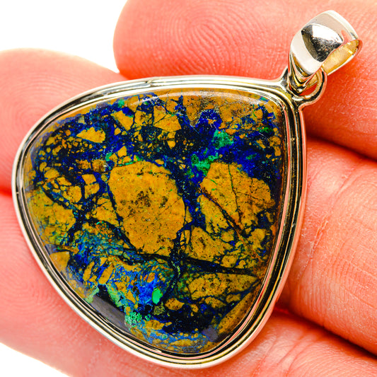 Azurite Pendants handcrafted by Ana Silver Co - PD31158