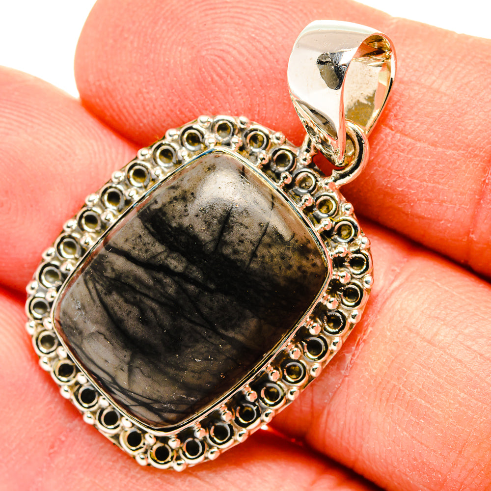 Picasso Jasper Pendants handcrafted by Ana Silver Co - PD31164