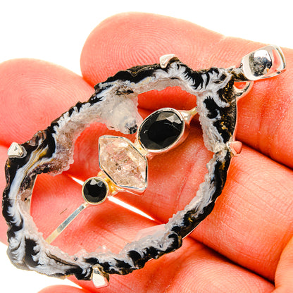 Geode Slice Pendants handcrafted by Ana Silver Co - PD31166