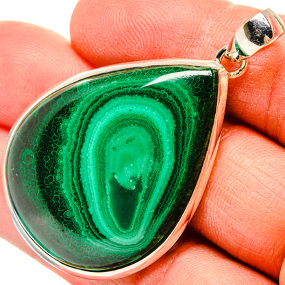 Malachite Pendants handcrafted by Ana Silver Co - PD31177