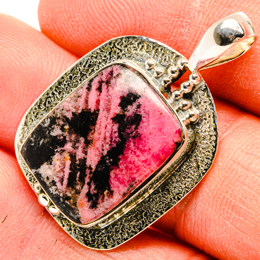 Rhodonite Pendants handcrafted by Ana Silver Co - PD31187
